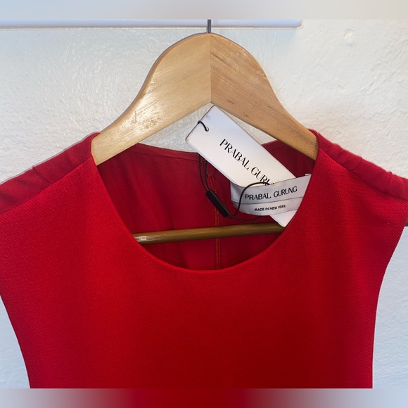 NWT✨Prabal Gurung Red Cocktail Dress - Picture 4 of 12